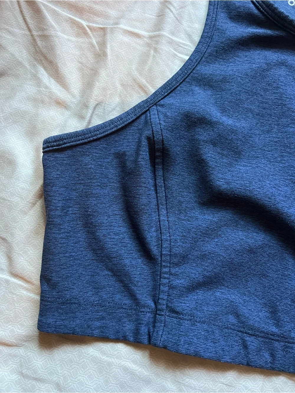 Outdoor Voices Blue Athena Sports Bra